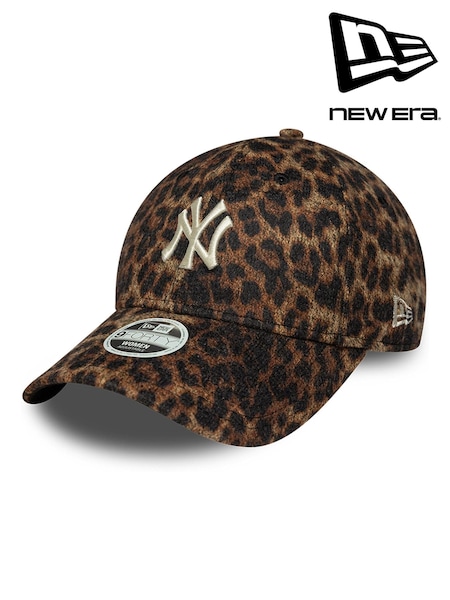 Black - New Era Cosy Leopard 9forty New York Yankees Cap