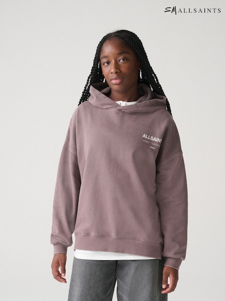 Purple - Smallsaints Underground Logo Mock Layer Hoodie