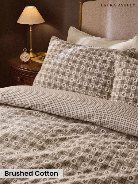 Hartley Check Brushed Cotton Bed Set