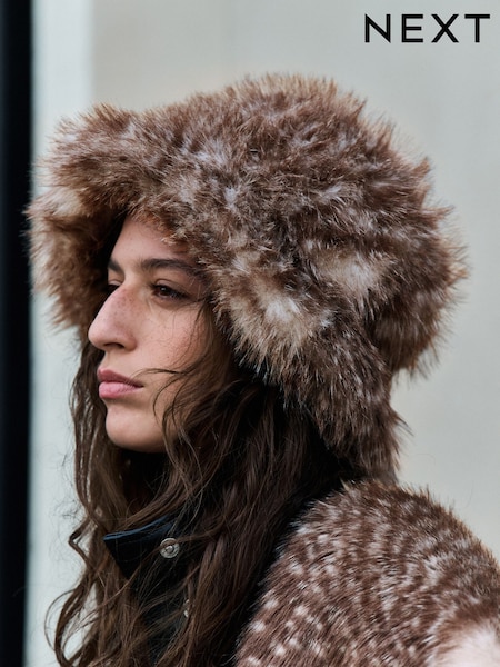 Animal/Deer Print - Fur Bucket Hat