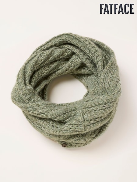 Green - Fatface Pointelle Snood