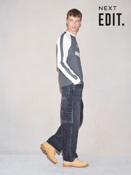 Black - Regular Edit Ultra Baggy Jeans