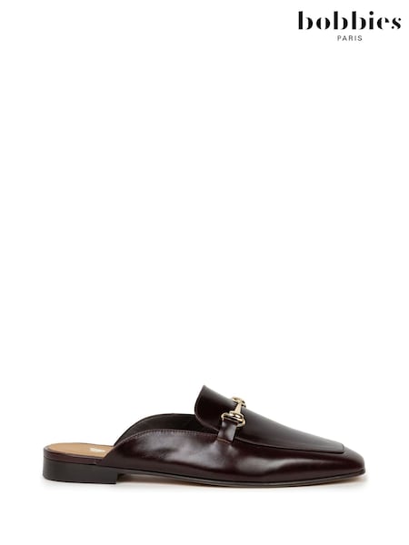 Brown - Bobbies Emy Horsebit Mule Loafers