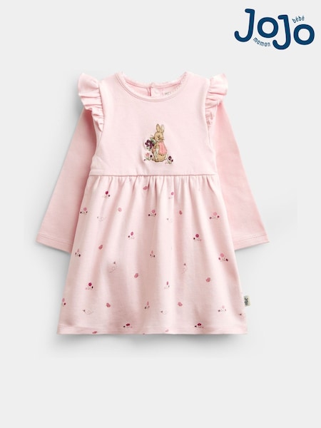 Pale Pink Floral - Jojo Maman Bébé Peter Rabbit™ Flopsy Dress & Headband Set