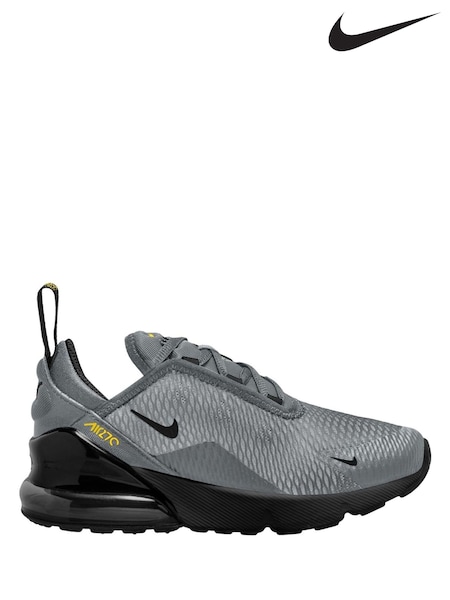 Black/Cool Grey - Nike Junior Air Max 270 Trainers