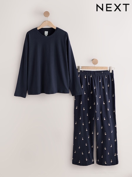 Navy Ducks - Long Sleeve Pyjamas