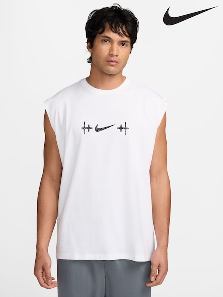 White - Regular Nike Sleeveless T-shirt