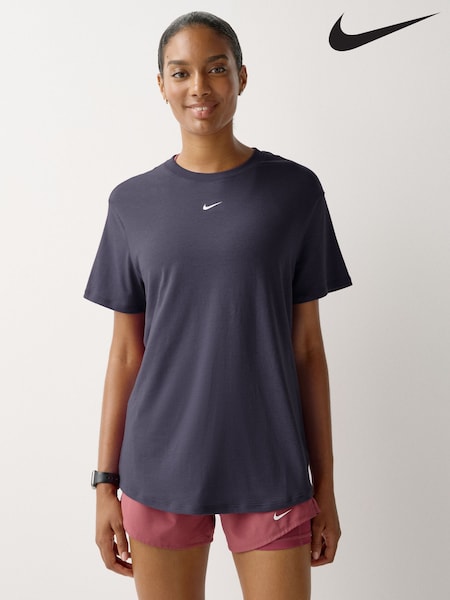 Gridiron Grey - Nike One Relaxed Dri-fit Short Sleeve T-shirt