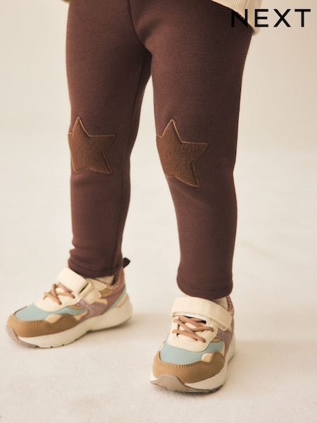 Chocolate Brown - Cosy Fleece Lined Leggings (3mths-7yrs)
