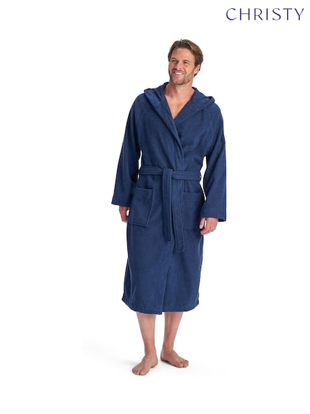 Christy Brixton Hooded Cotton Towelling Bath Robe