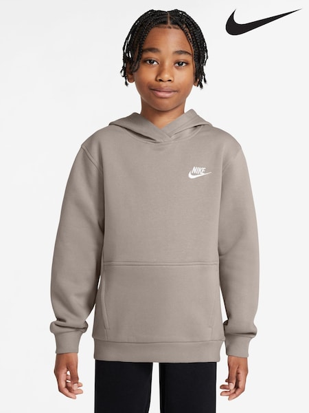 Light  Brown - Nike Club Fleece Pullover Hoodie
