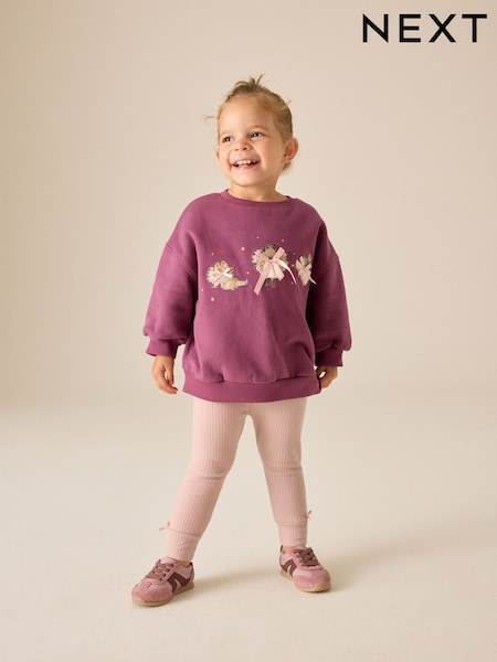 Purple Fairy - Sweatshirt And Leggings Set (3mths-7yrs)