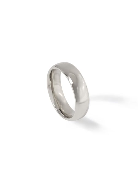 Silver Tone - Regular Stainless Steel Band Ring