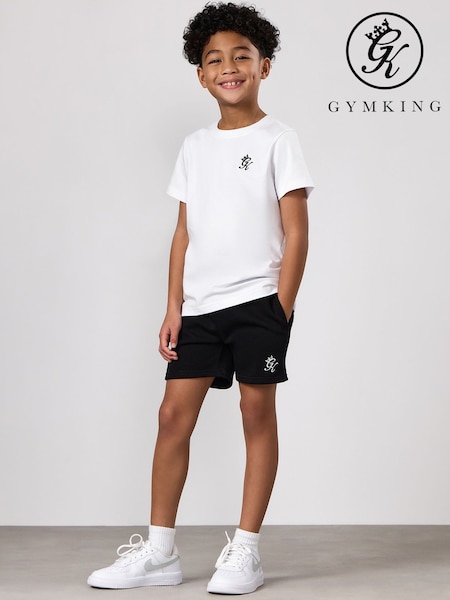 White - Gym King Fundamental T-shirt