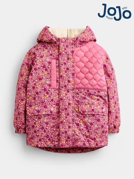 Pink Ditsy - Jojo Maman Bébé 4-in-1 Jacket