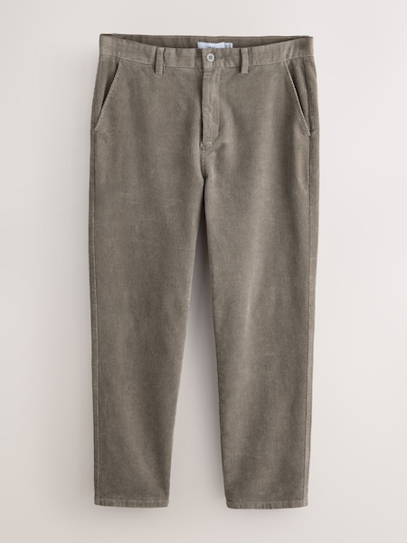 Stone - Straight Fit Corduroy Chino Trousers