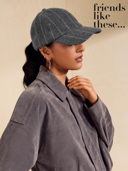 Grey Pin Stripe - Friends Like These Hat