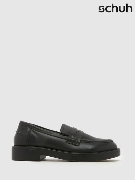 Black - Schuh Lipbalm Leather Loafers