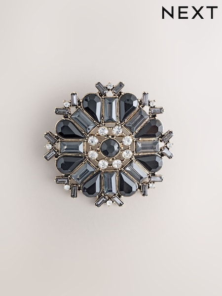 Black - Sparkle Brooch