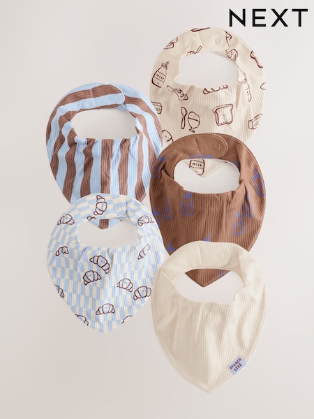 Blue Brunch - Dribble Bibs 5 Pack