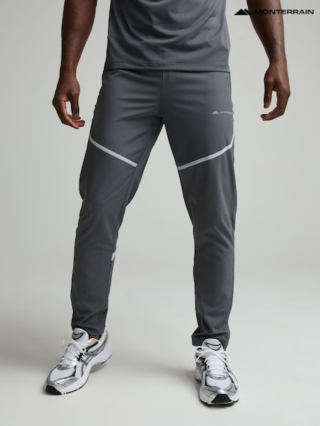 Grey - Regular Monterrain Defence Woven Running Joggers