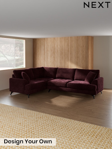 Plush Chenille/Burgundy Red - Parker