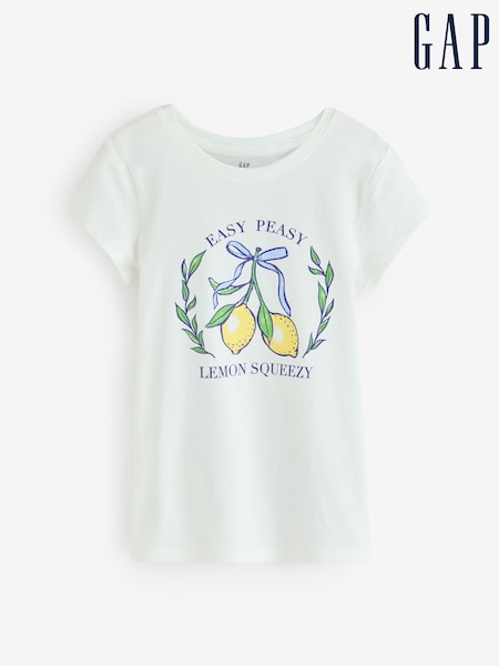 White Lemon - Gap Graphic Short Sleeve T-shirt (4-13yrs)
