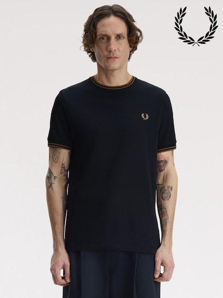 Blue - Regular Fred Perry Twin Tipped T-shirt