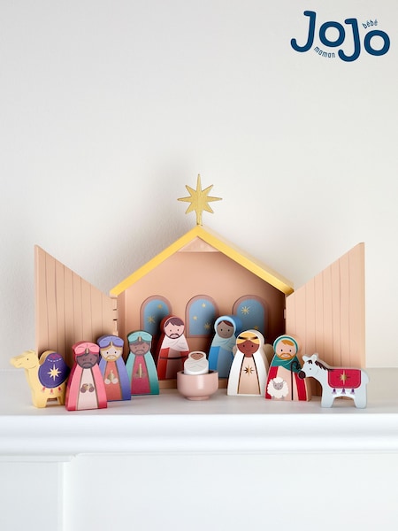 Jojo Maman Bébé Christmas Nativity Wooden Playset