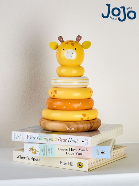 Jojo Maman Bébé Giraffe Wooden Toy Stacker