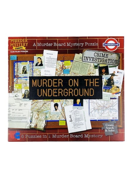 University Games Brown Murder On The Underground Murder Mystery Case Files Puzzle (W04019) | £20