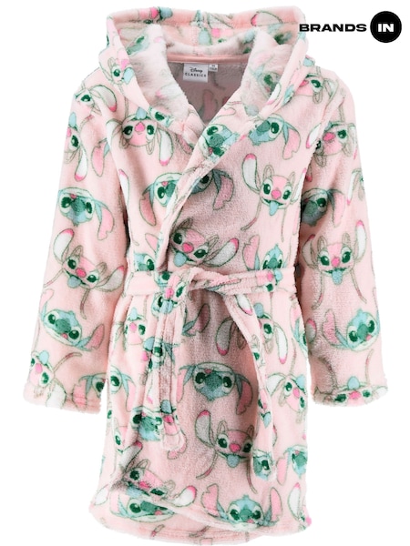Brands In Blue Disney Stitch Face Pattern Dressing Gown (W04223) | £46