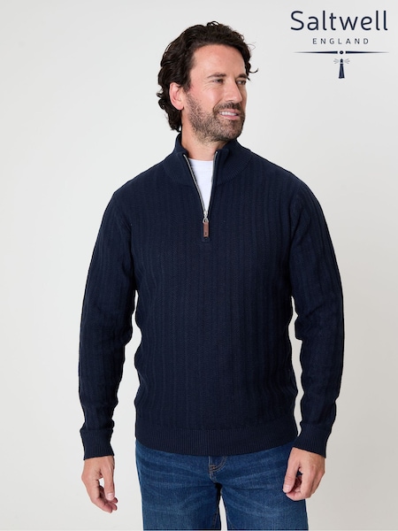 Saltwell Mini Cable Knit Quarter Zip Jumper (W04301) | £35