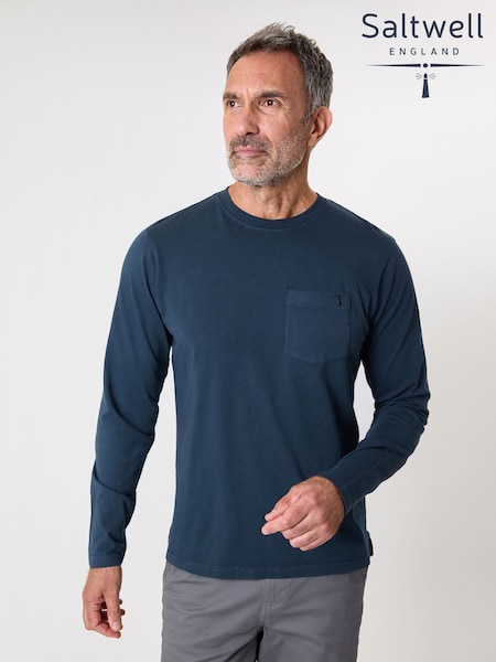 Saltwell Garment Dyed Long Sleeve T-Shirt (W04303) | £22