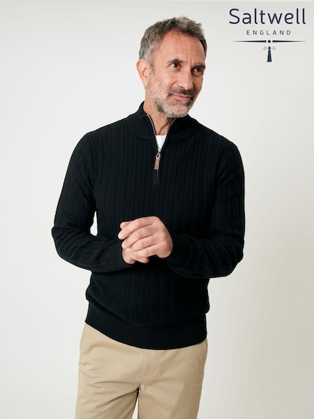 Saltwell Mini Cable Knit Quarter Zip Jumper (W04306) | £35