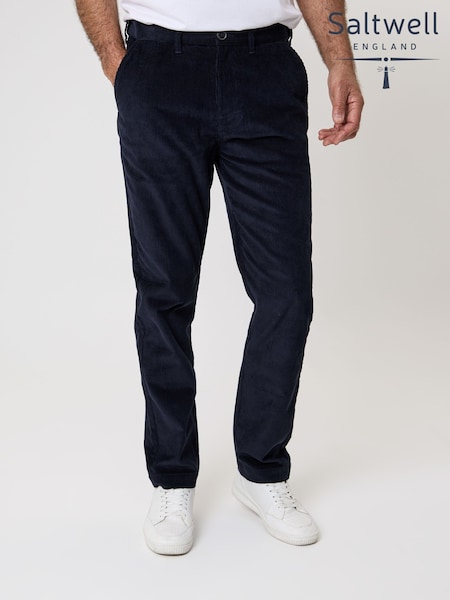 Saltwell Blue Corduroy Trousers (W04320) | £35