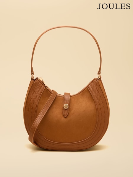 Tan Brown - Joules Crossbody Saddle Bag