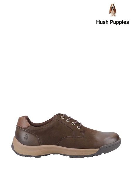 Hush Puppies Brown Vinson Lace Shoes (W04569) | £80