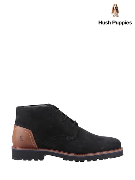 Hush Puppies Black Chukka Boots (W04571) | £100