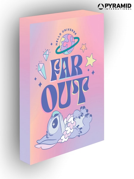 Pyramid International Pink Lilo & Stitch (Planetary) Light Up Canvas (W04590) | £22