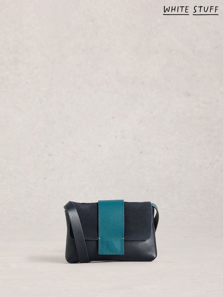 White Stuff Blue Tabby Mini Landscape Bag (W04669) | £39