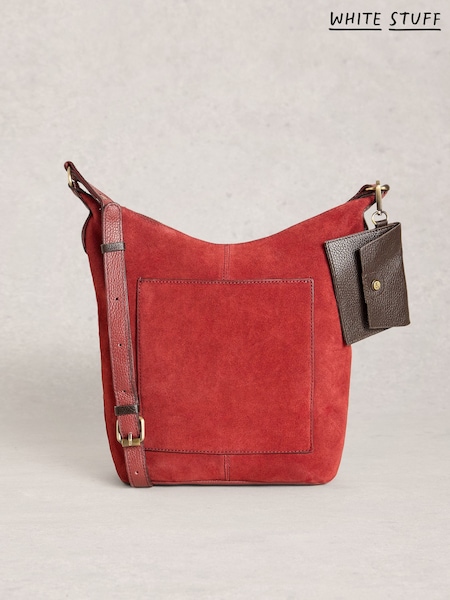 White Stuff Red Fern Suede Cross-Body Bag (W04687) | £65