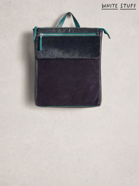 White Stuff Blue Tiggy Leather Backpack (W04699) | £89