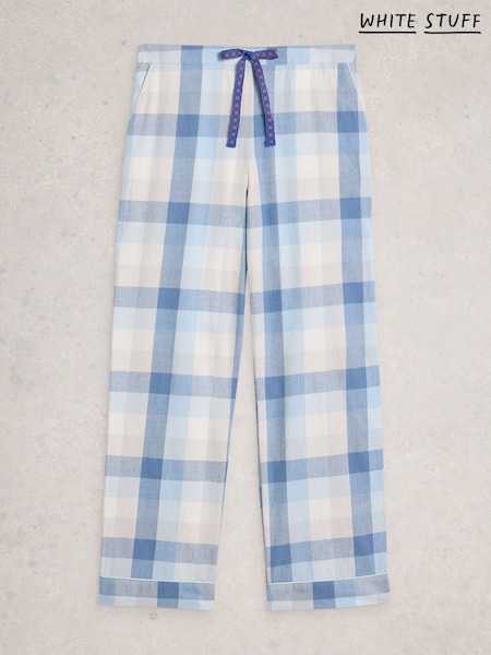 White Stuff Blue Nina Check Pyjama Bottoms (W04853) | £39