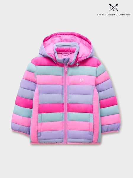 Crew Clothing Pink Lowther Puffer Jacket (W04943) | £38 - £46