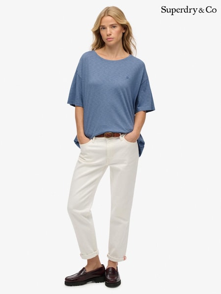 Superdry Blue Studios Dropped Shoulder T-Shirt (W04961) | £20
