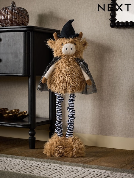 Hamish The Highland Cow Halloween Decoration With Extendable Legs