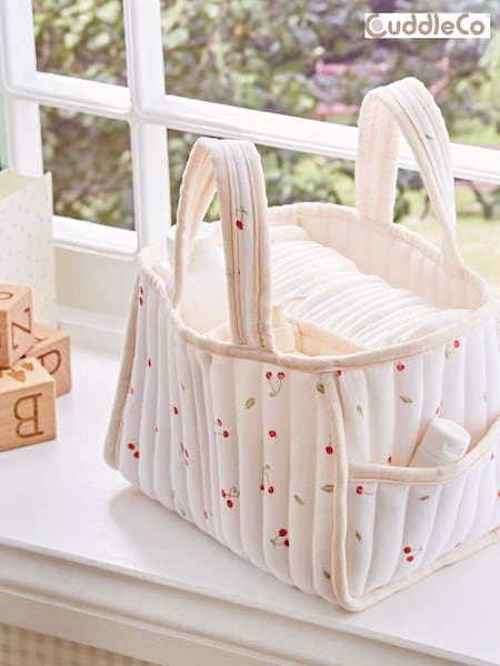 Cuddleco Ditsy Cherry Nappy Caddy (W05820) | £30