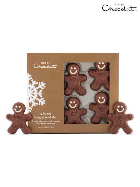 Hotel Chocolat A Dozen Gingerbread Men (W05883) | £10