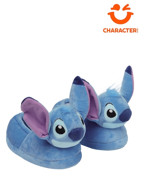 Character Blue Disney Lilo And Stitch Slippers 3D Stitch Head (W06081) | £20